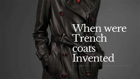 when were trench coats invented